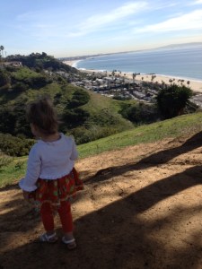 Then went for a little "hike" down the "mountain"Plenty exciting for a 2-yr-old.